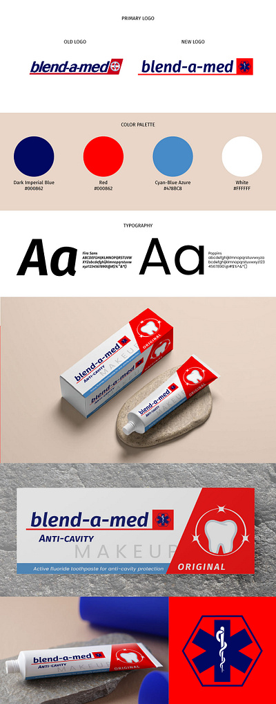 Blend-a-med Rebranding logo logo design rebranding