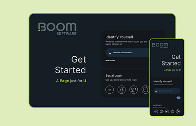 Boom Software | Authentication auth authentication graphic design prototyping ui ux
