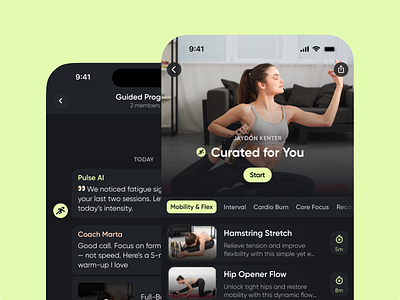 AI Fitness App | Adaptive Training & Real-Time Form Coach activitytracker aifitness aiworkout application fitnessapp formcorrection healthtech homefitness iosapp nutritionapp personalizedtraining predictivefitness productdesign recoverytracking smartworkouts uiux virtualcoach voicecoach wellnesstech workoutplanner