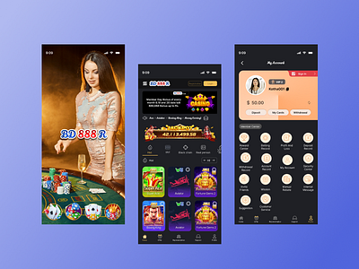 Game Dashboard Mobile Design app app design dashboard design game gaming illustration mobile store ui uiux ux design