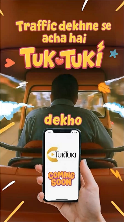 Tuk-Tuk - A new App to book Auto auto booking campaign ui