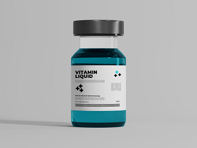 Medical Bottle Liquid Mockup 3d 3d mockup bottle bottle label branding branding mockup design graphic design healthcare illustration logo medical mockup mrfauzi pharmacy
