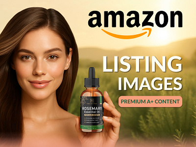 Amazon Listing Images | A+ content| Rosemary Oil a content a premium branding conversion design design ecommerce design graphic design listing design marketplace design product listing rosemary oil web