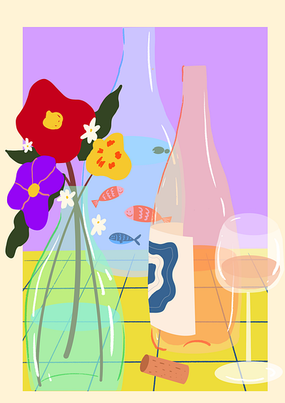 Bottle nature design graphic design illustration