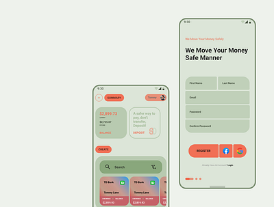 SafeDeposit design finance prototype ui ux