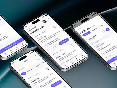 Home Services App UI Overhaul ✸ Field Management app redesign design system handyman handyman app home service app home services minimalist mobile app mobile app design mobile ux product design service app task management ui ui design ux ux design