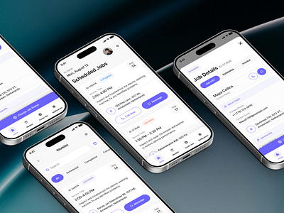 Home Services App UI Overhaul ✸ Field Management app redesign design system handyman handyman app home service app home services minimalist mobile app mobile app design mobile ux product design service app task management ui ui design ux ux design
