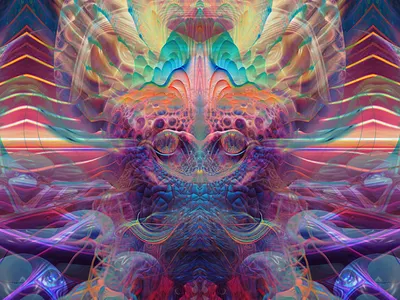 Cygnus Subliminati abstract animation color colorful dimensions forms futuristic geometric gradient graphic design illustration imagination motion graphics pattern print prism psychedelic shading shapes vibrant