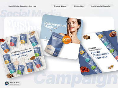 Social Media Campaign Design branding graphic design photoshop social media ui ui design