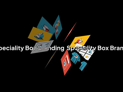SpecialtyBox Identity Design animation box brand branding communication design fireart fireart studio flat graphic design identity illustrations logo update video visual
