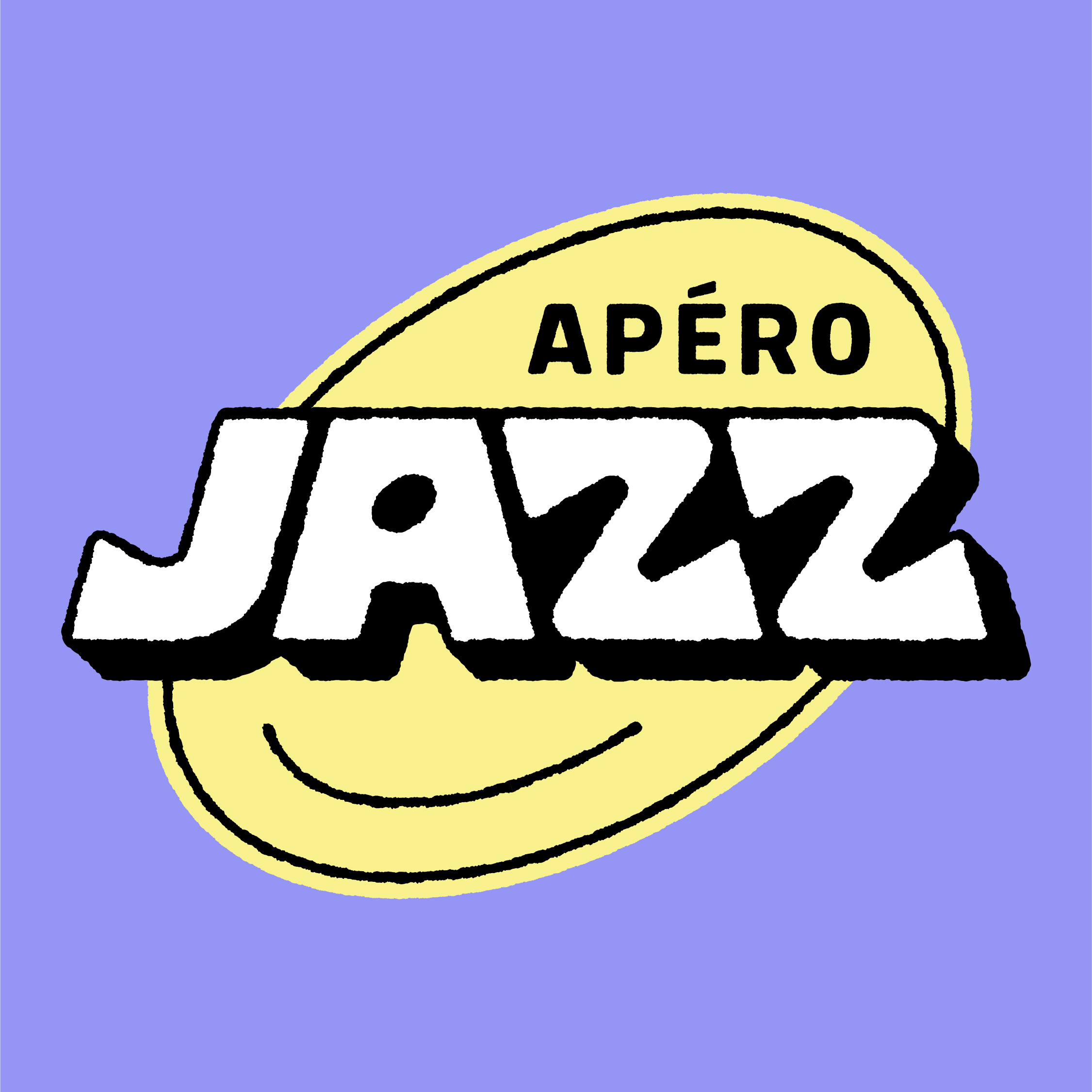 Apéro Jazz - Logo design apero apero logo brand branding branding design colorful custom letters custom text graphic design illustration jazz jazz logo logo logo design