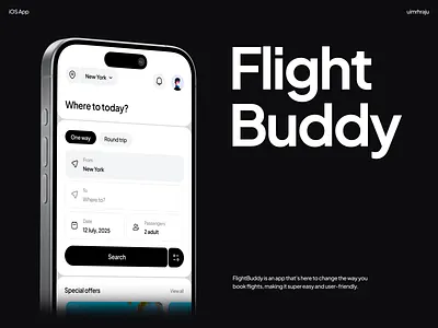 FlightBuddy app design book flight clean design clean work concept flight flight app ui flight booking app ios mobile design mobile ui product design travel agency ui design ux design