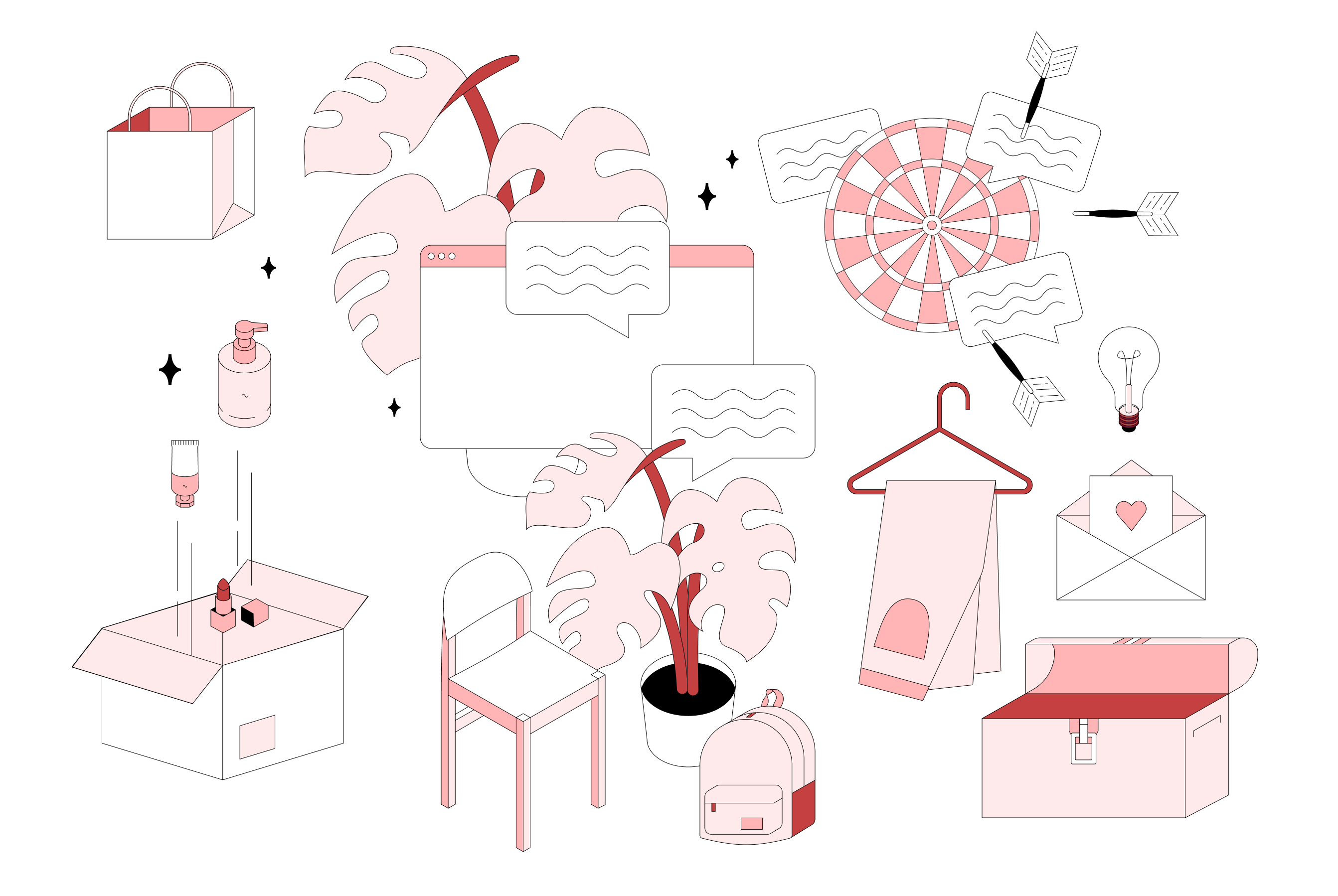 Illustration System branding graphic design illustration illustration set illustration system system