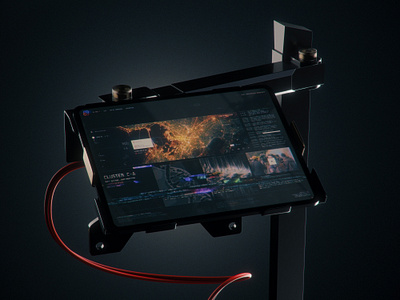 HX-57 D data design futuristic graphic design hud ipad map ui