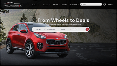 Pakwheels - Redesign | UI/UX pakwheels redesign ui ux website
