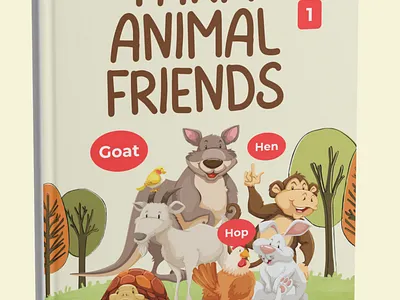 Farm Animal Friends – Children's Board Book Design bookbaby childrens book cover colorful covermockup design mockup designboardbook early learning farm animals illustrationbook kindle book preschool storybook presentation touch kids