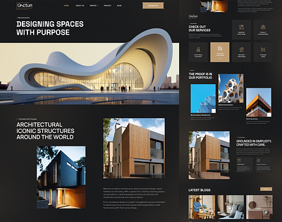 New Website Design – Gactur | Construction Consultancy architecture construction website design figma gactur modern design photoshop redesign ui uiux design ux website website design website design idea website redesign