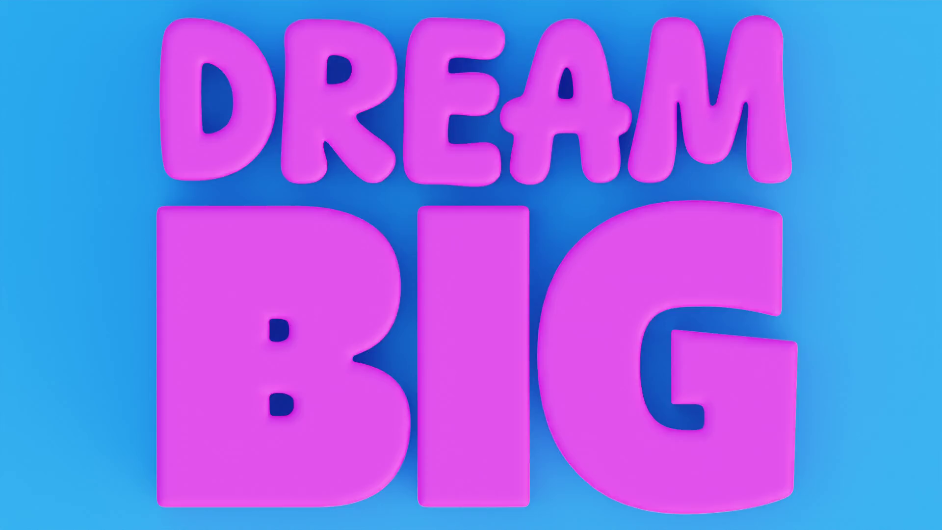 Example of 3D Inflated Text Balloon Effect 