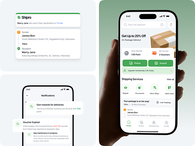 Shipro - Shipment Mobile App delivery delivery management delivery service logistik app mobile app mobile shipping package delivery parcel tracking shipment shipping app shipping mobile track order tracking