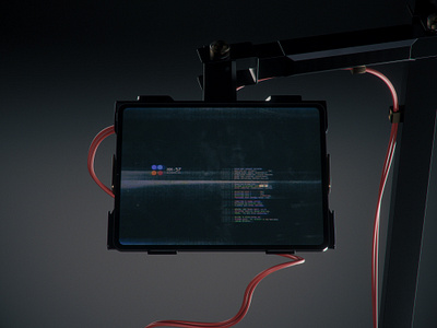 HX-57 E data design futuristic glitch hud ipad ui