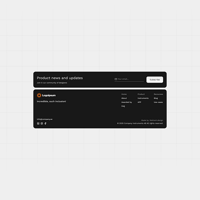 Footer design footer ui