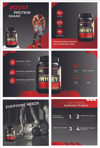 Whey protein - product design graphic design
