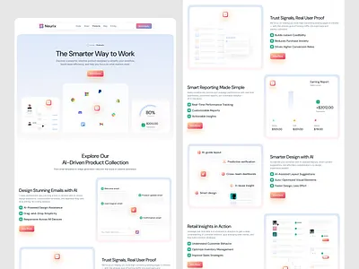Neurix – Ethical AI SaaS Product Page Design | Responsive | UIUX interface product saas service startup ui ux web