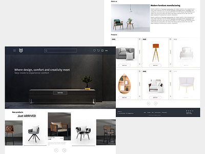 furniture web design (Ecommerce) app branding design graphic design illustration logo typography ui ux vector
