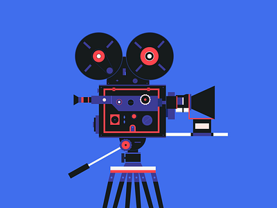 Vintage Film Camera flatillustration gadget illustration spotillustration techillustration uiillustration vintage visualart
