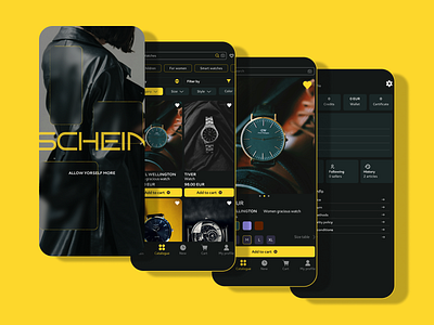 SCHEIN online store APP DESIGN CONCEPT | case study design figma ui user expirience user interface ux uxui uxui design