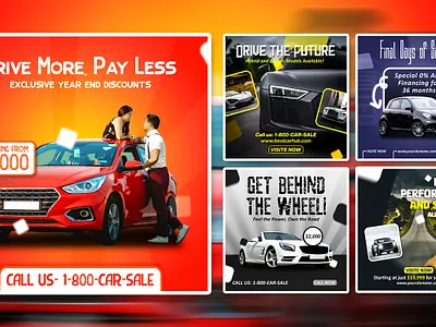 Social media promotional ads banner template design background banner branding car advertising car sales cars creative dealers design photoshop promo vector