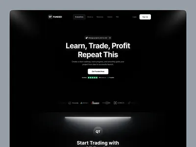 Prop Trading Firm | Landing Page crypto prop firm crypto trading forex prop firm future prop firm prop firm landing page prop firm website prop firms prop trading prop trading firm propfirm trading firm trading platfrom trading uiux trading website web design
