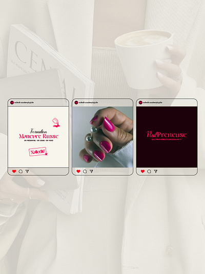Nail Technician & Educator Branding boss girl brand branding communication educator graphic design hot instagram lady logo logotype manucure media nail pink russian social tech vector