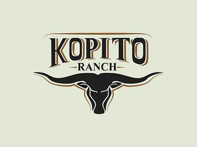 Ranch Kopito - logo brand branding design graphic design illustration logo logo design typography vector