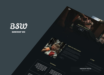 BARBERSHOP WEB - DESIGN app application design online ui web website