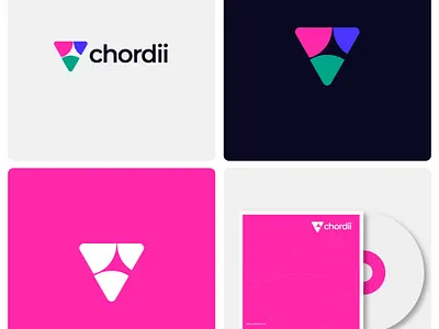 Chordii Logo Design 3d animation branding c letter logo chordii logo design clogo graphic design logo logo design motion graphics ui v shape