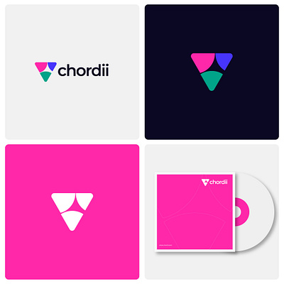 Chordii Logo Design 3d animation branding c letter logo chordii logo design clogo graphic design logo logo design motion graphics ui v shape