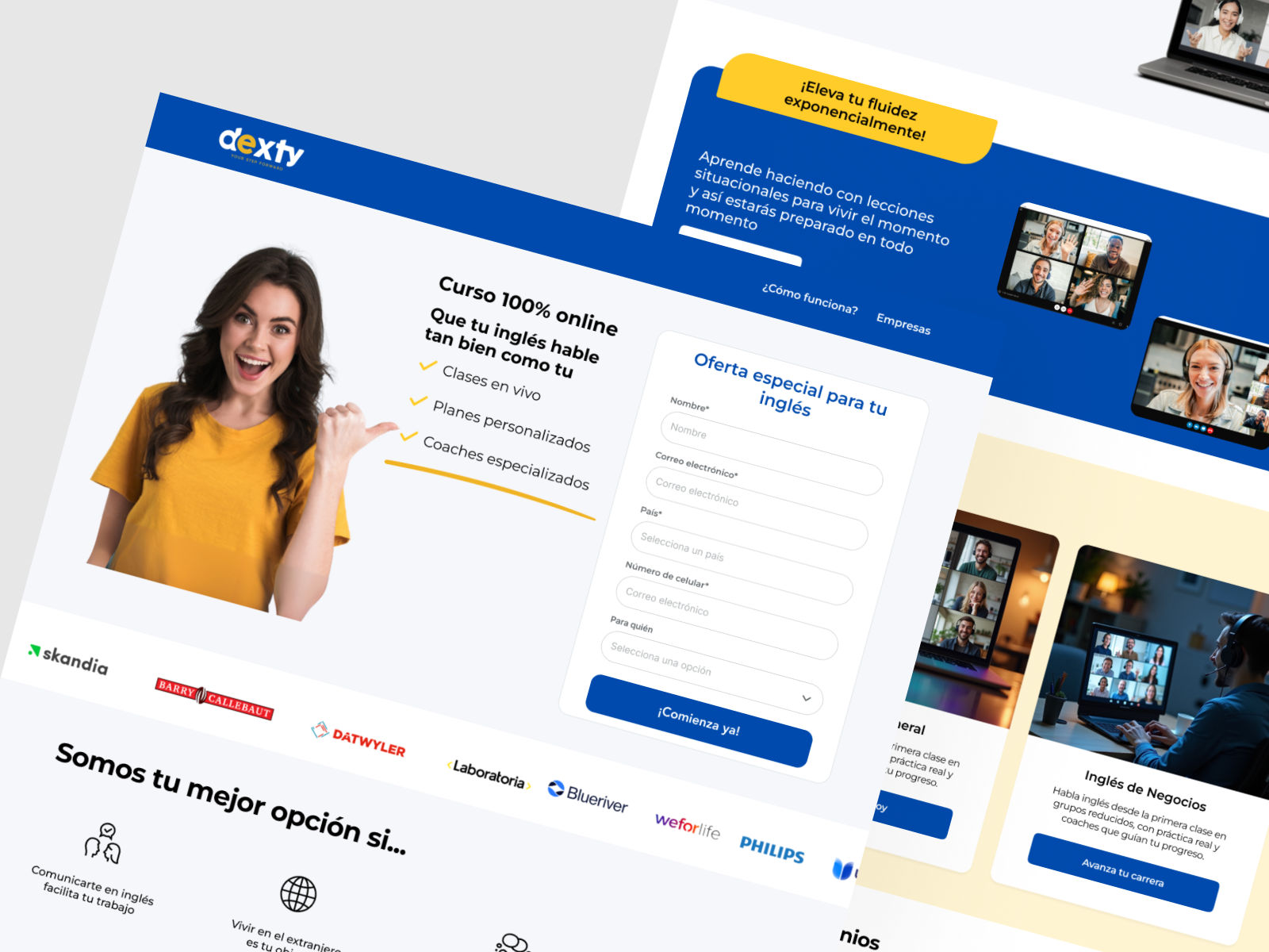 English Academy ux website