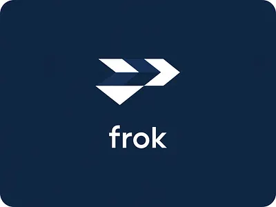 Minimalist Sports Logo Design for ‘Frok’ – Dynamic Arrow Logo branding design graphic design illustration logo logo design typography ui ux vector