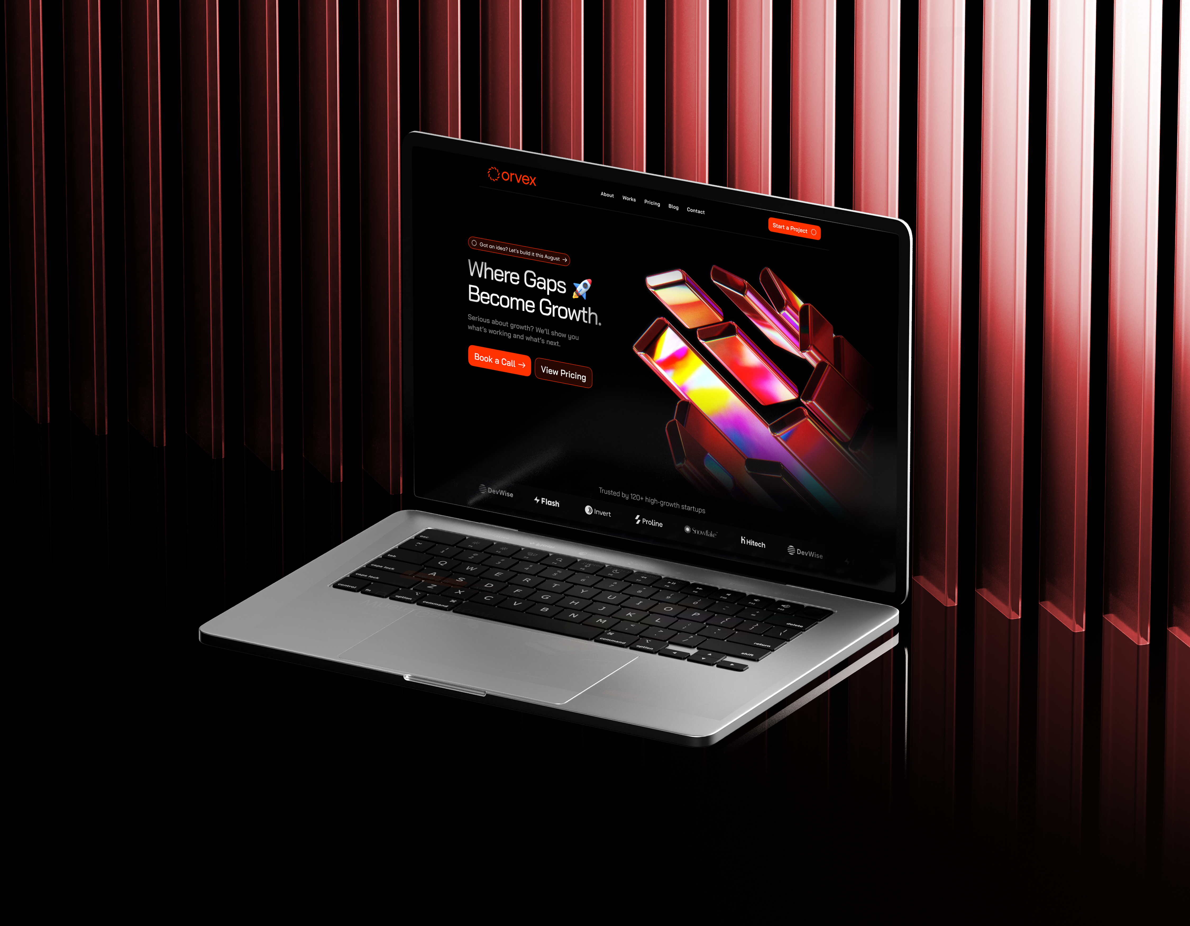 Example of Modern Landing Page UI/UX Design