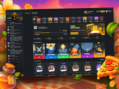 Flip.gg Gambling Project betting casino bet casino design crypto crypto casino gambling gambling design gambling online game game interface live casino loot mystery box online casino open case slot gambling slot game ui slot ui slots solana