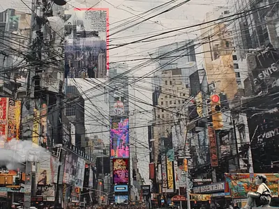 A maze of movement, madness, and neon dreams. 2danimation aniamtion cityscape design gif motiongraphics