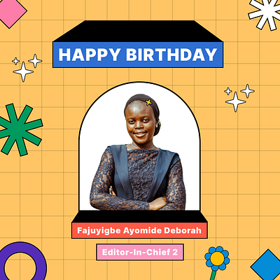 Birthday Poster flyer graphic design poster social media