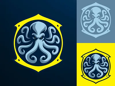 Kraken Sports Logo | Octopus Mascot athletics baseball epic games esports esports logo football gaming gaming logo hockey identity design illustration kraken mascot mascot logo octopus sports sports logo squid team logo