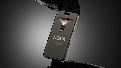 Nova Lighting App Design: UI/UX Case Study app design case study graphic design landing page mobile app motion graphics ui uiux user experience user interface ux