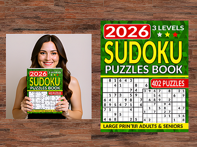 Cover Sudoku Puzzles Book design cover cover design sudoku puzzles sudoku