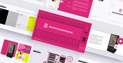 Automatenland b2b b2b brand bold brand identity brand system branding color forward creative concept design graphic design identity system magenta modern brand retail automation snack industr strategic color telemagenta vending industry vending machine