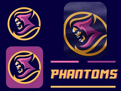Phantoms branding ghost logo grim reaper logo grim reapers illustration mascot phantom logo phantom mascot phantoms phantoms logo reaper reaper logo reaper mascot reapers logo