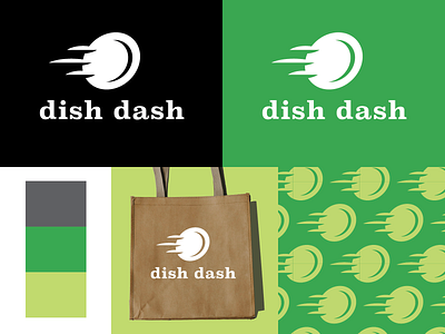 dish dash Logo app application branding delivery digital food food delivery illustration logo ordering vector weekly warmup