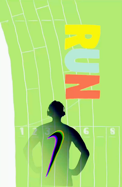Run digital art freestyle illustration